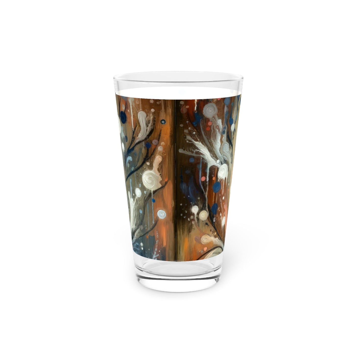 Empathic Connection Tachism Pint Glass, 16oz - ATUH.ART