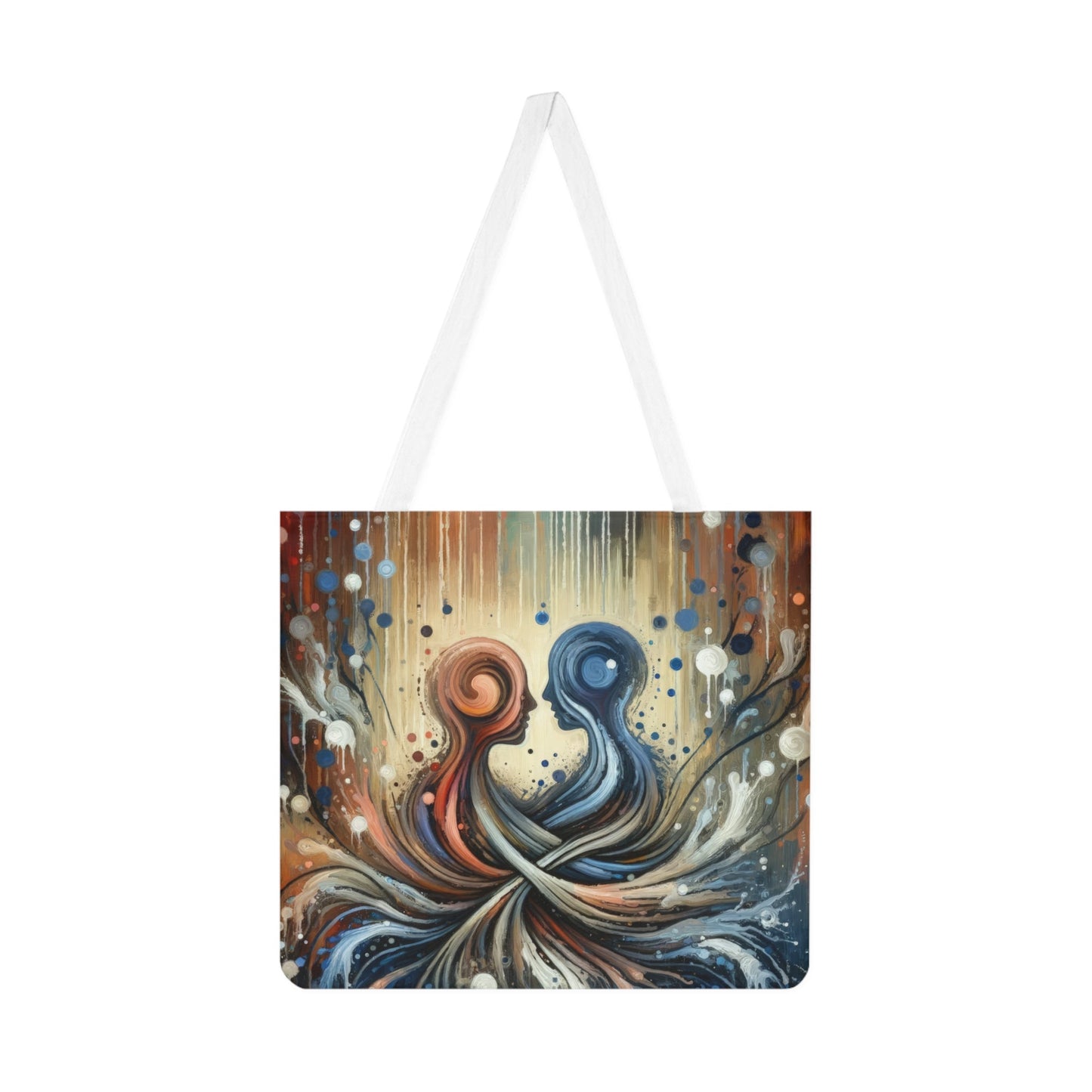 Empathic Connection Tachism Shoulder Tote Bag (AOP) - ATUH.ART
