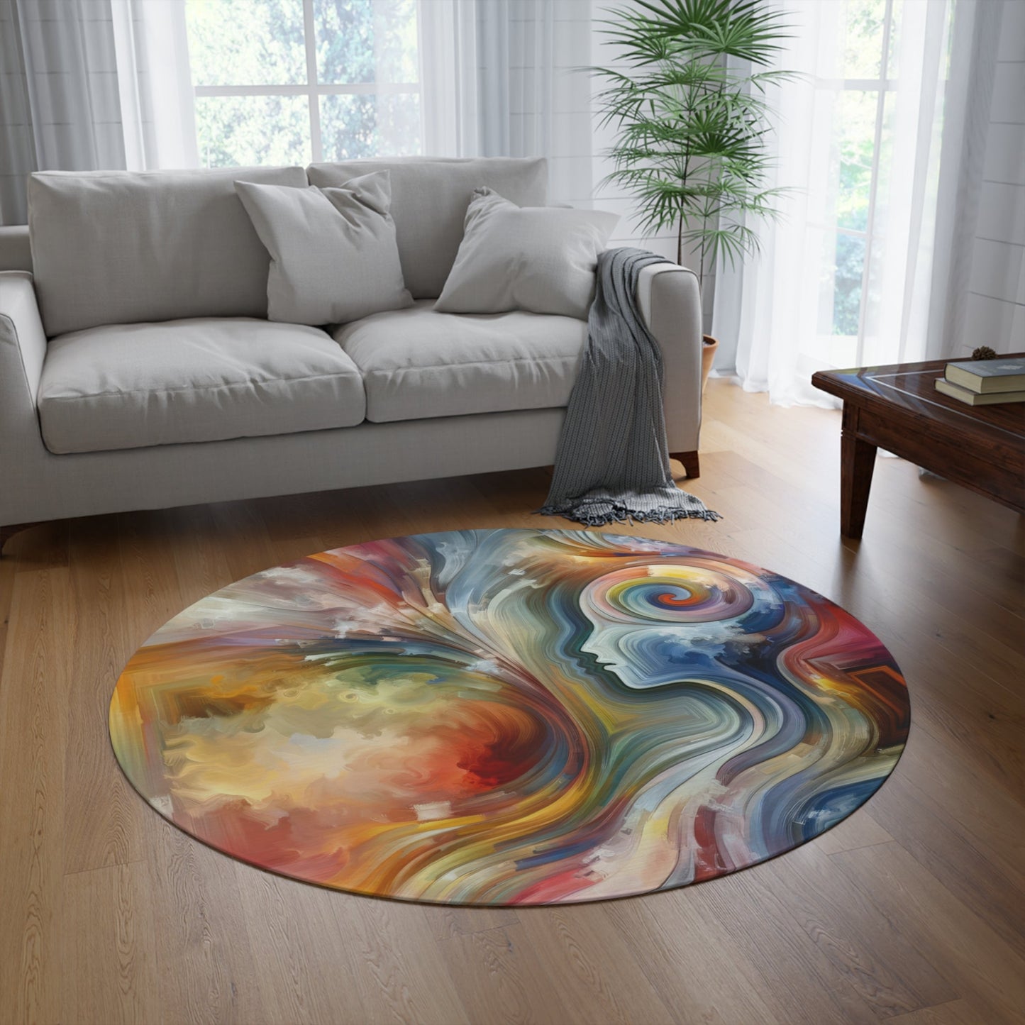 Empathy Binding Spirit Round Rug - ATUH.ART