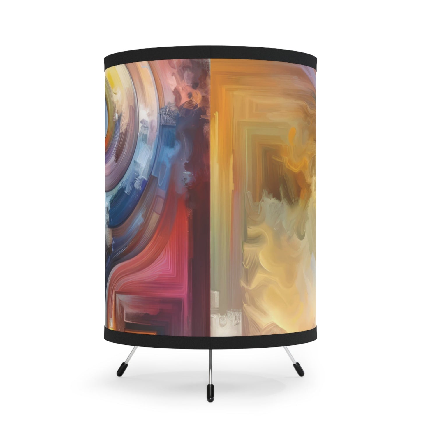 Empathy Binding Spirit Tripod Lamp with High-Res Printed Shade, US\CA plug - ATUH.ART