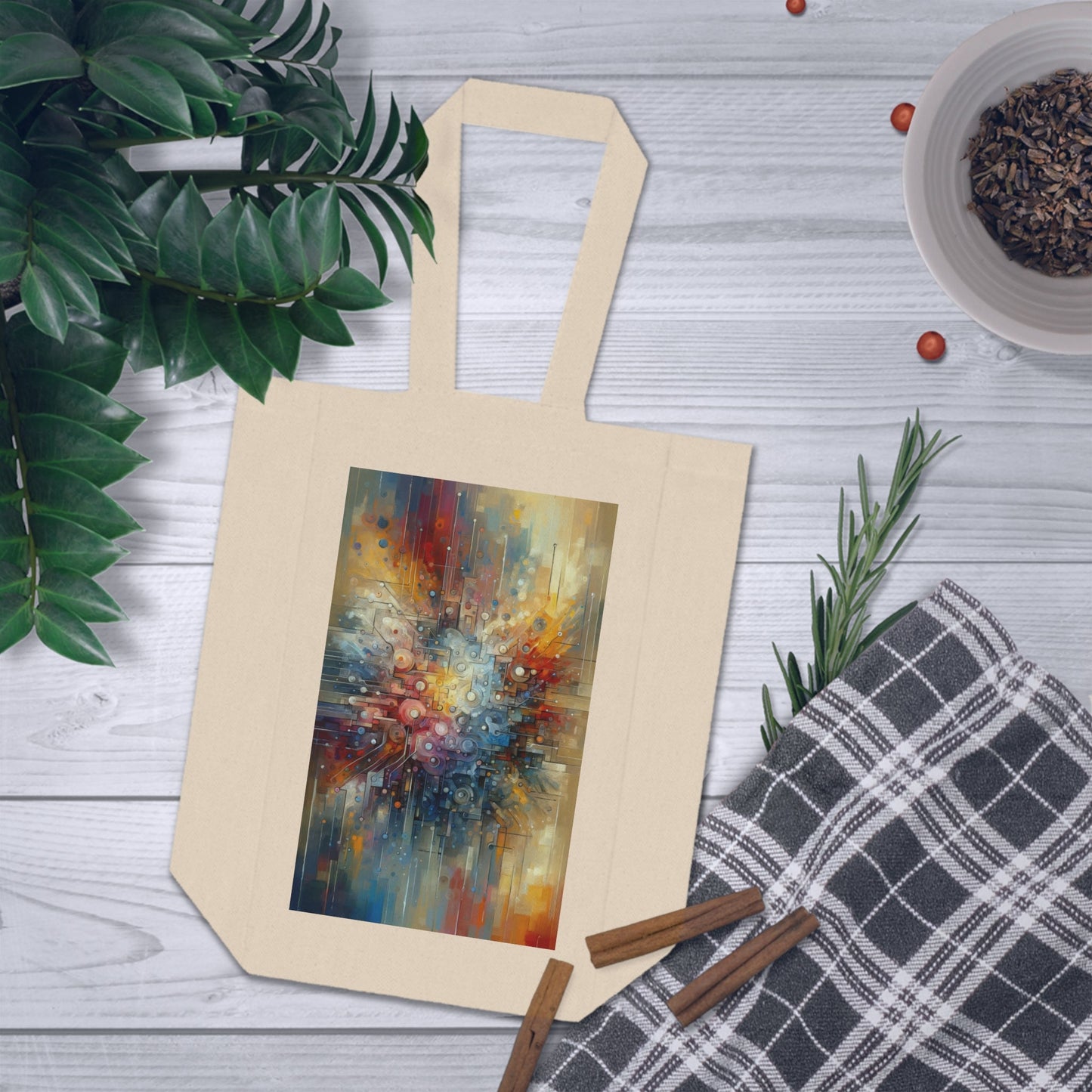 Empathy Scaffold Unity Double Wine Tote Bag - ATUH.ART