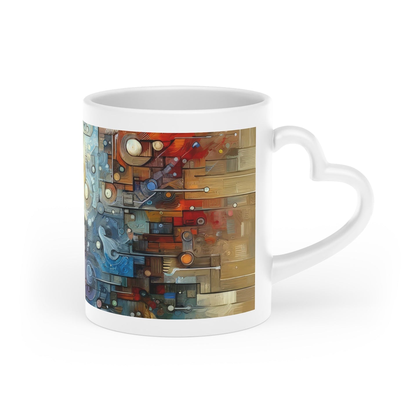 Empathy Scaffold Unity Heart-Shaped Mug - ATUH.ART