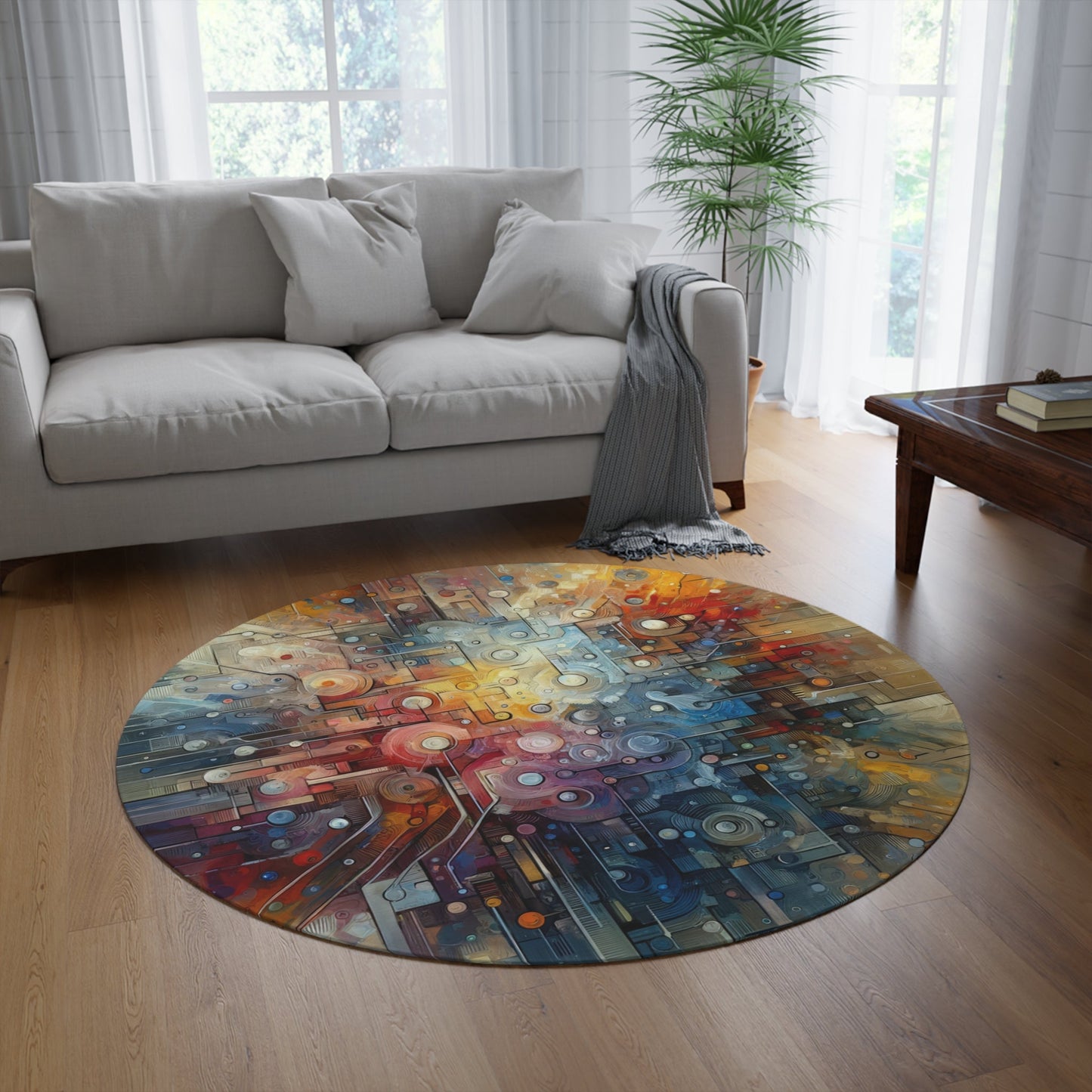 Empathy Scaffold Unity Round Rug - ATUH.ART