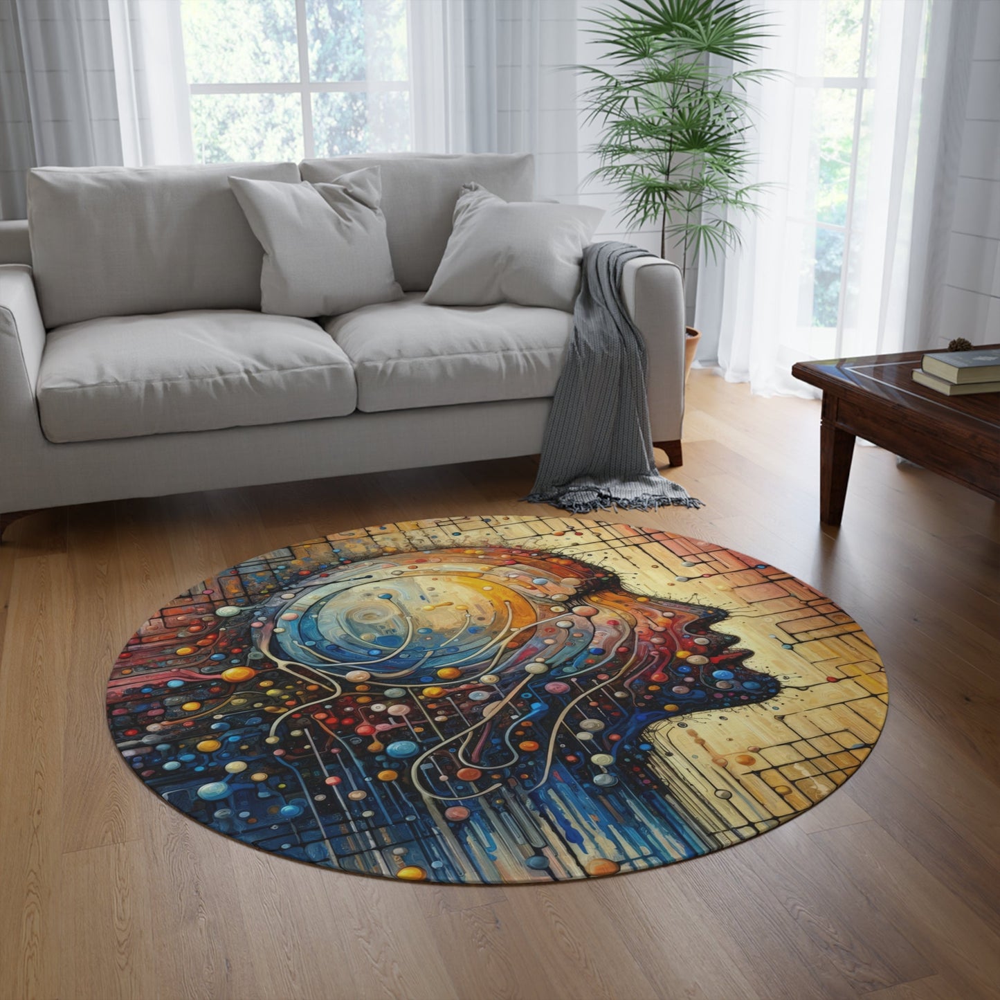 Empathy Unity Interaction Round Rug - ATUH.ART