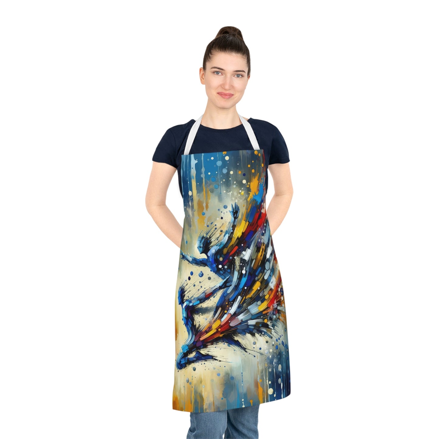 Empowering Mastery Cascade Adult Apron (AOP) - ATUH.ART