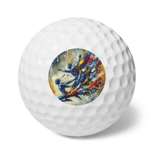 Empowering Mastery Cascade Golf Balls, 6pcs - ATUH.ART