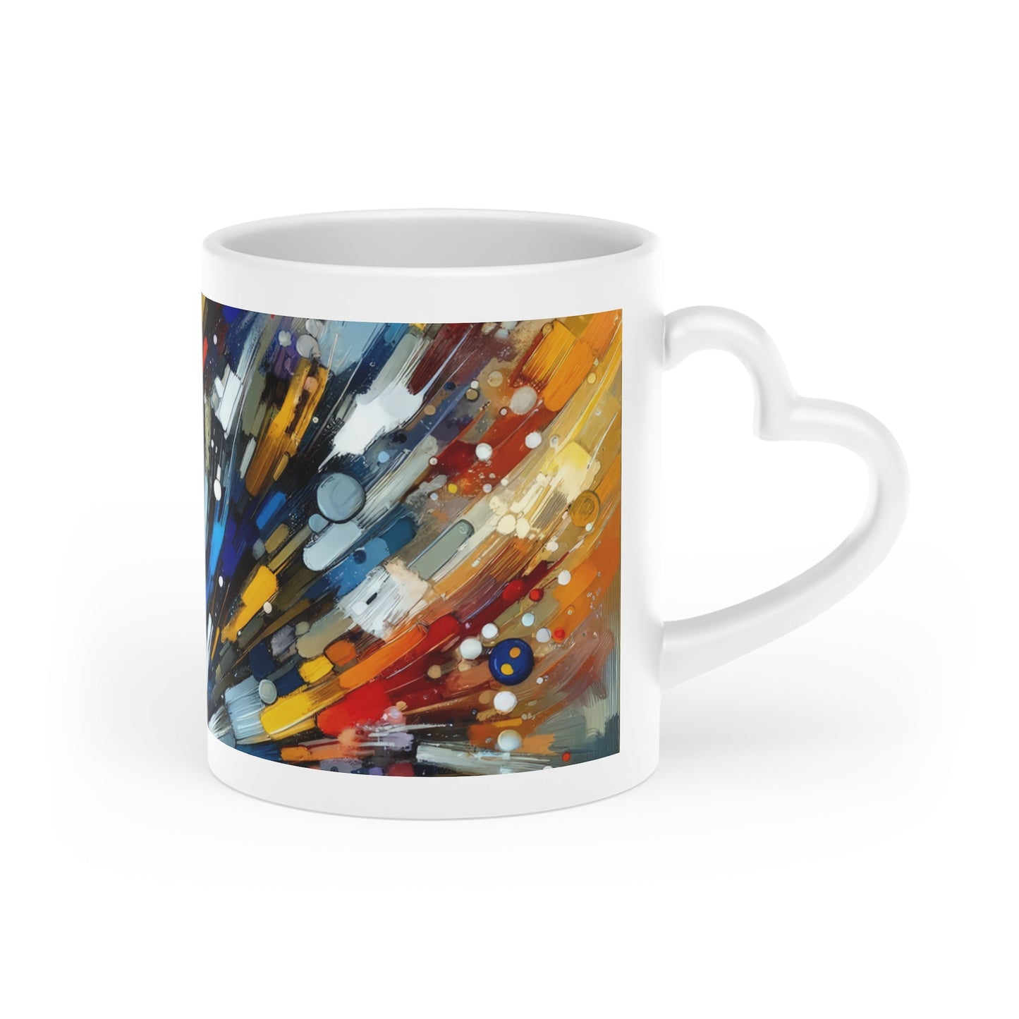 Empowering Mastery Cascade Heart-Shaped Mug - ATUH.ART