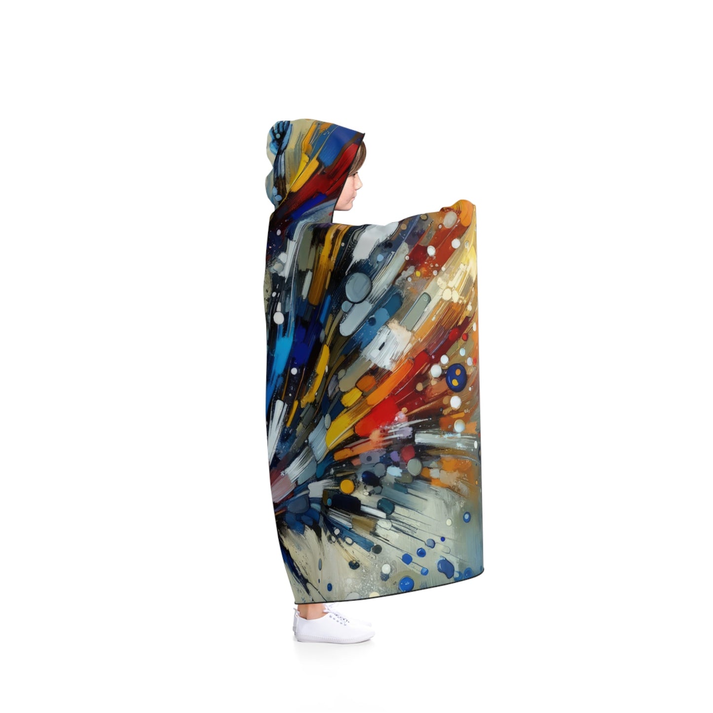 Empowering Mastery Cascade Hooded Blanket - ATUH.ART