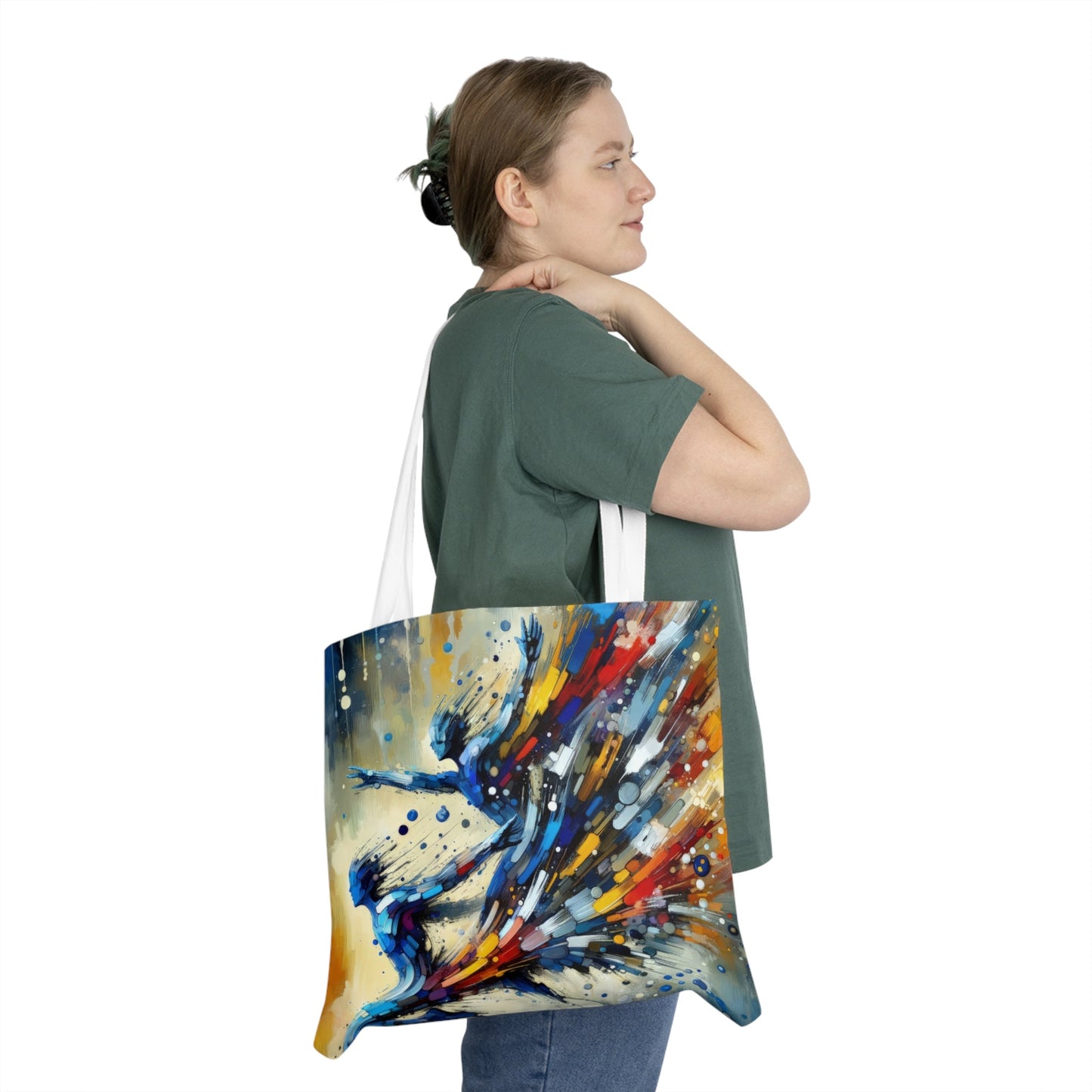Empowering Mastery Cascade Shoulder Tote Bag (AOP) - ATUH.ART