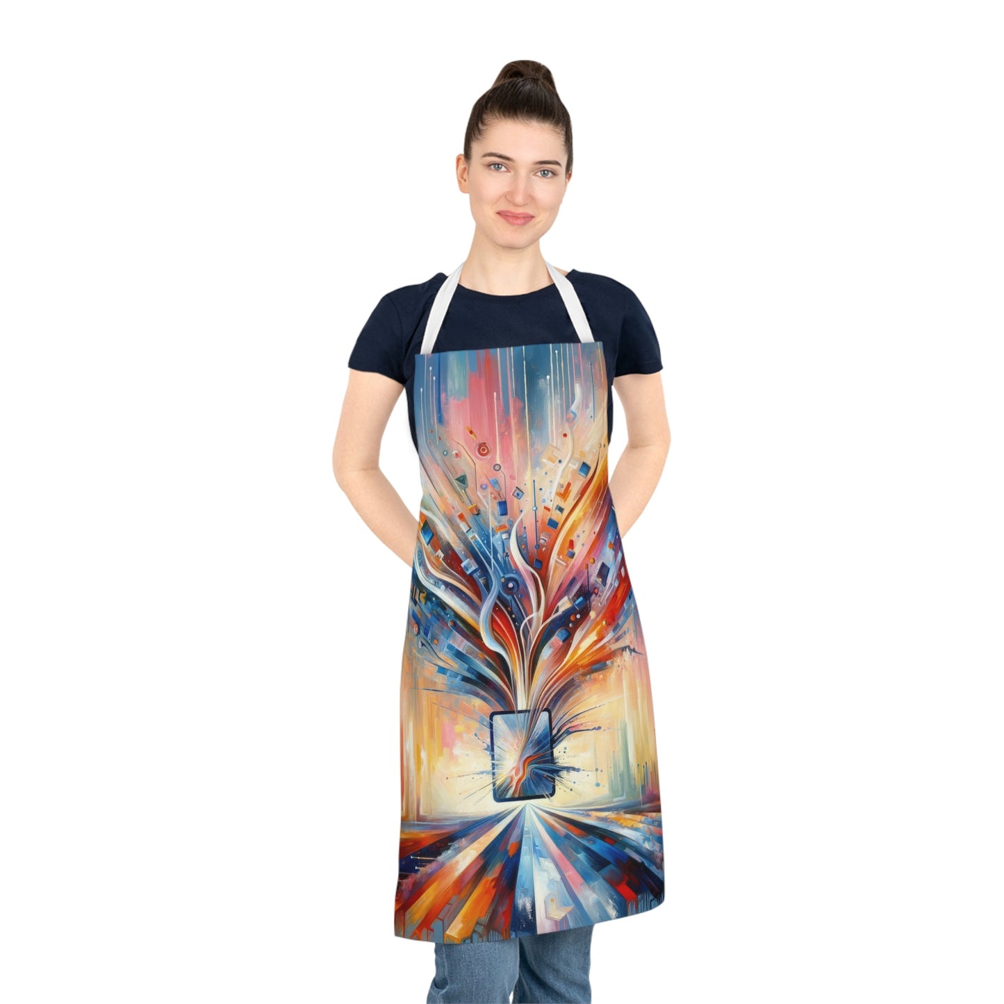 Empowerment Through Technology Adult Apron (AOP) - ATUH.ART