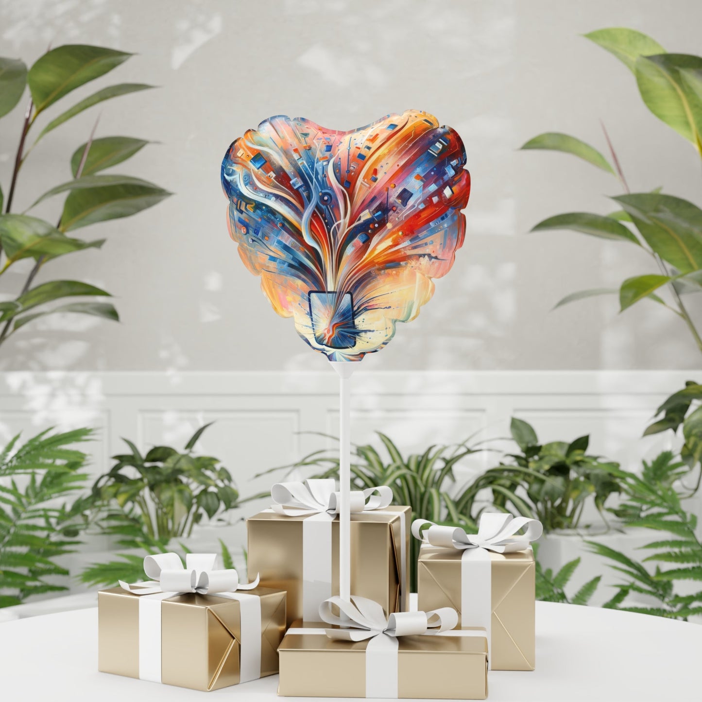 Empowerment Through Technology Balloon (Round and Heart-shaped), 11" - ATUH.ART