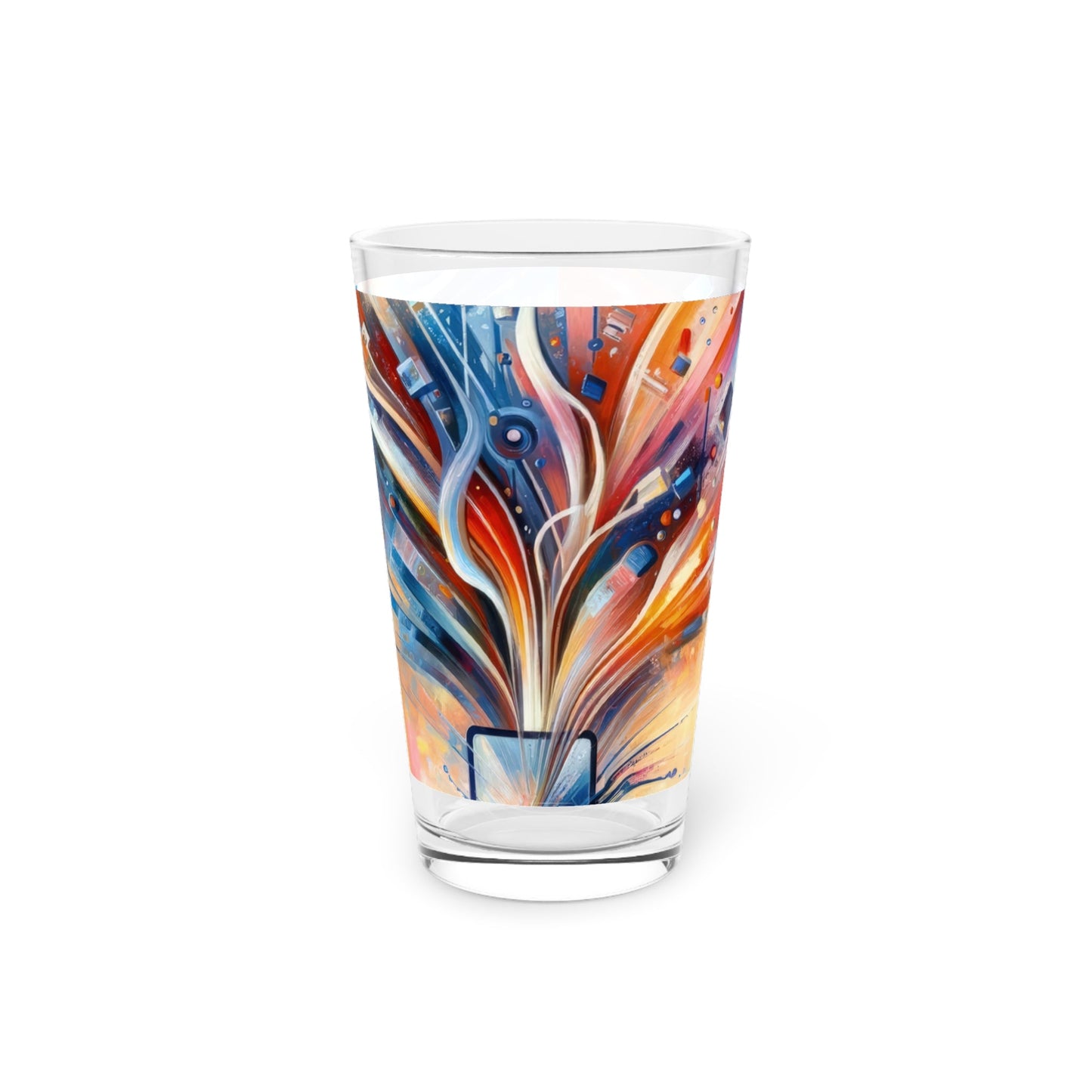 Empowerment Through Technology Pint Glass, 16oz - ATUH.ART
