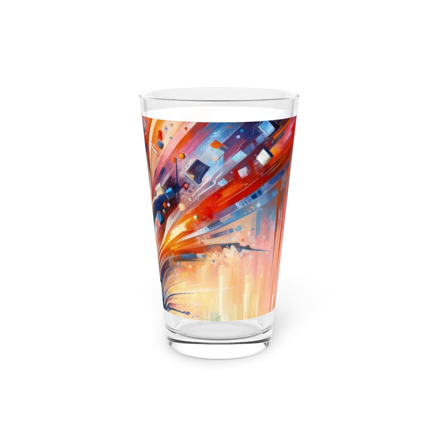Empowerment Through Technology Pint Glass, 16oz - ATUH.ART