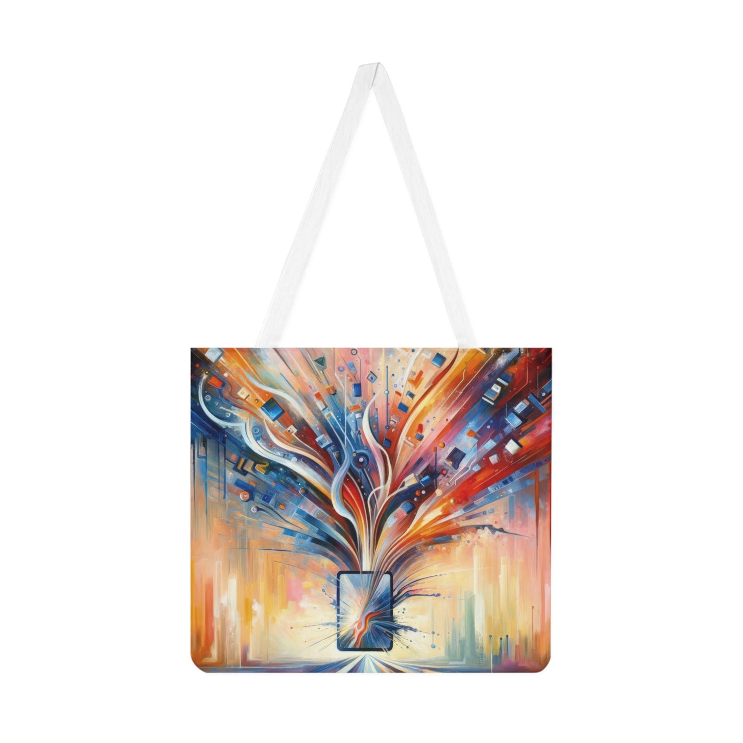 Empowerment Through Technology Shoulder Tote Bag (AOP) - ATUH.ART