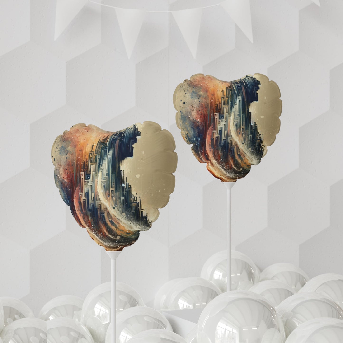 Enduring Echoes Resonance Balloon (Round and Heart-shaped), 11" - ATUH.ART