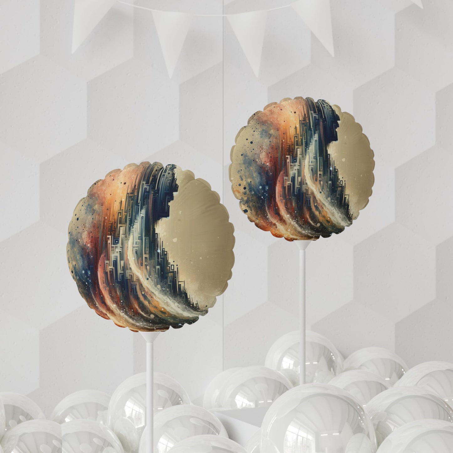 Enduring Echoes Resonance Balloon (Round and Heart-shaped), 11" - ATUH.ART