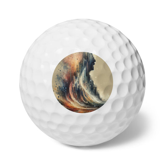 Enduring Echoes Resonance Golf Balls, 6pcs - ATUH.ART