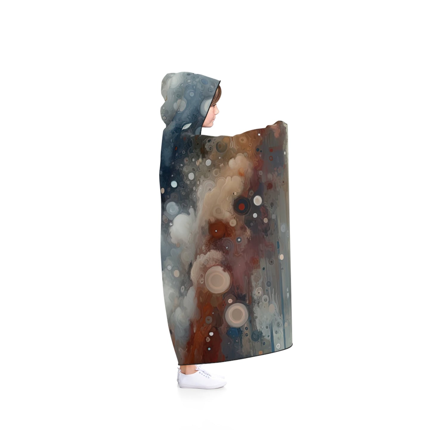 Ephemeral Hour Residue Hooded Blanket - ATUH.ART