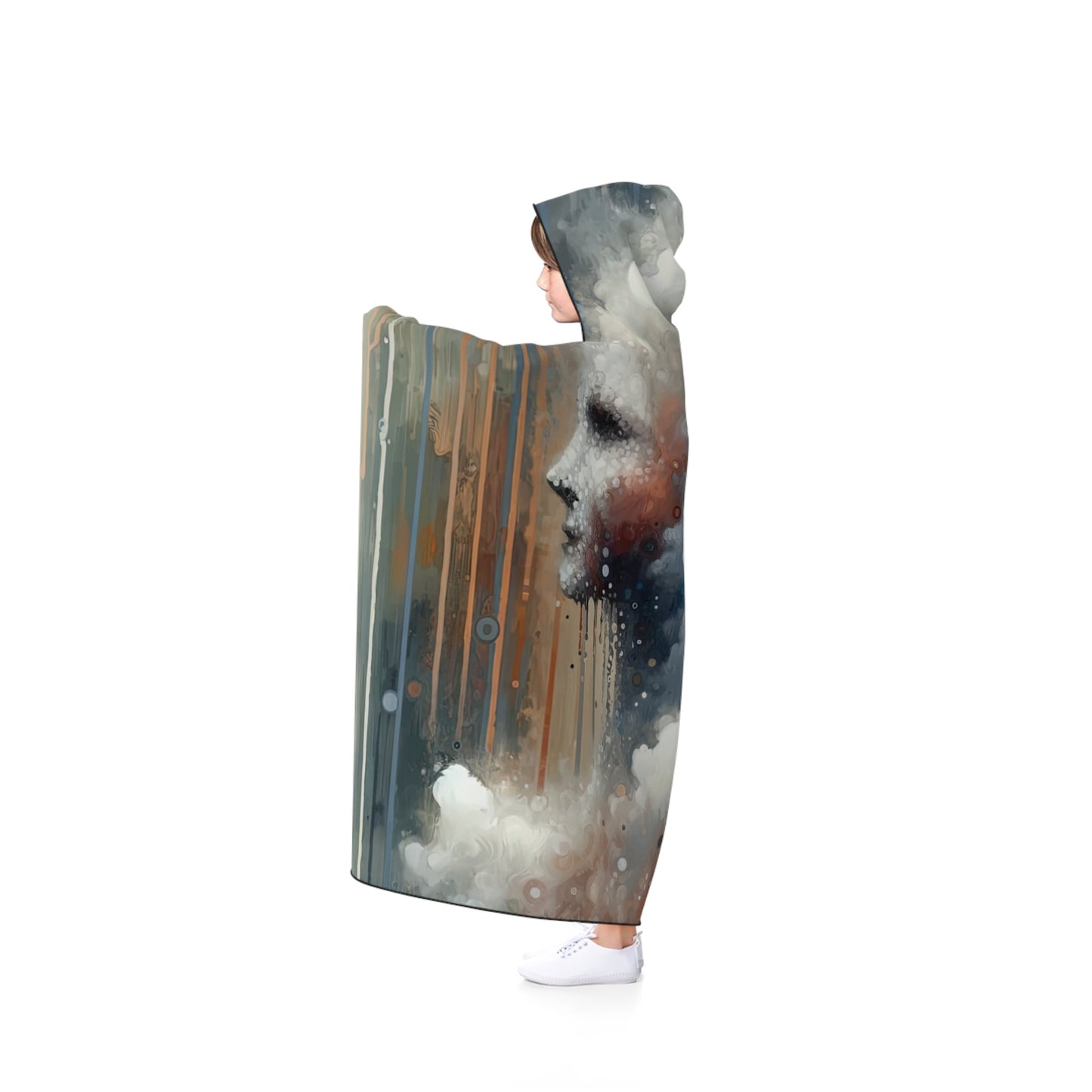 Ephemeral Hour Residue Hooded Blanket - ATUH.ART