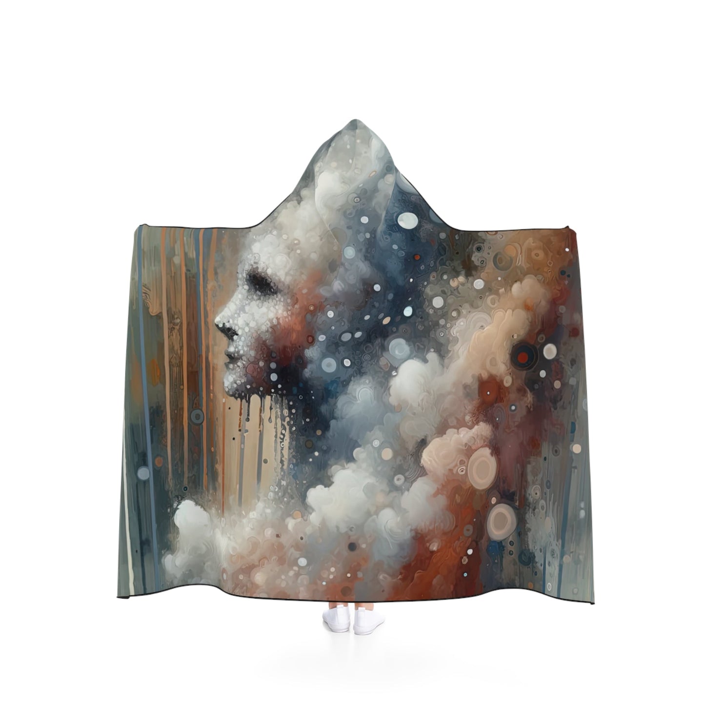 Ephemeral Hour Residue Hooded Blanket - ATUH.ART