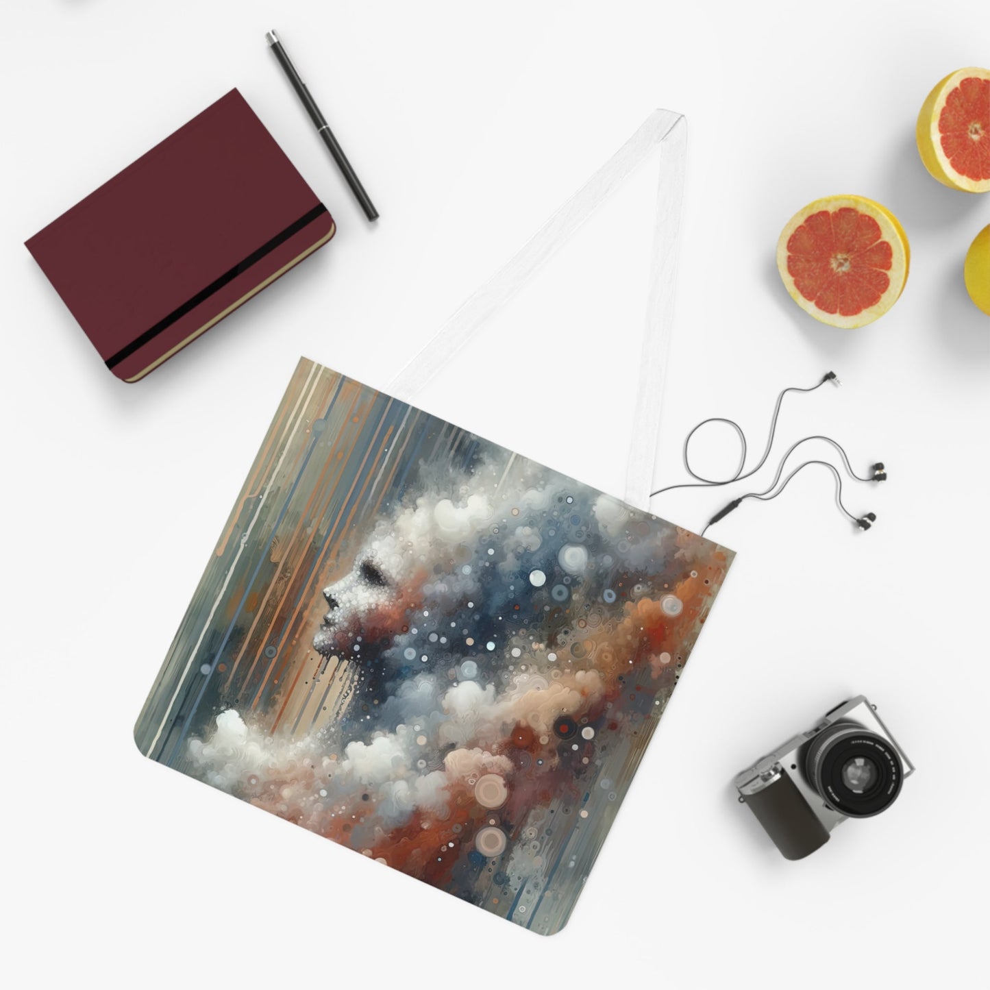 Ephemeral Hour Residue Shoulder Tote Bag (AOP) - ATUH.ART