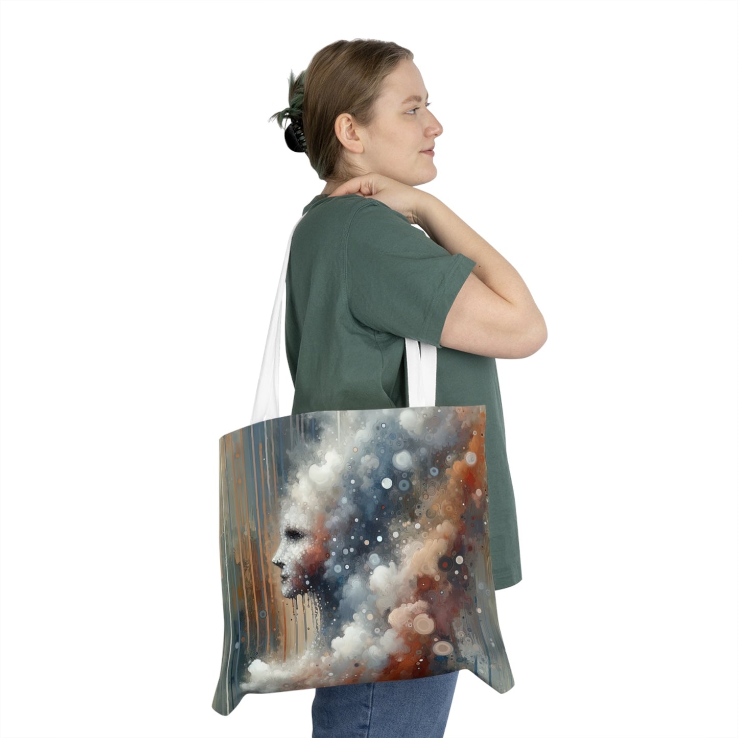 Ephemeral Hour Residue Shoulder Tote Bag (AOP) - ATUH.ART