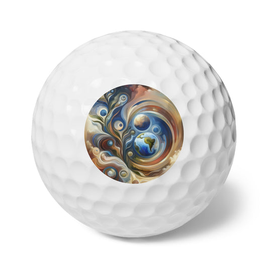 Esoteric Nurturing Gaia Golf Balls, 6pcs - ATUH.ART