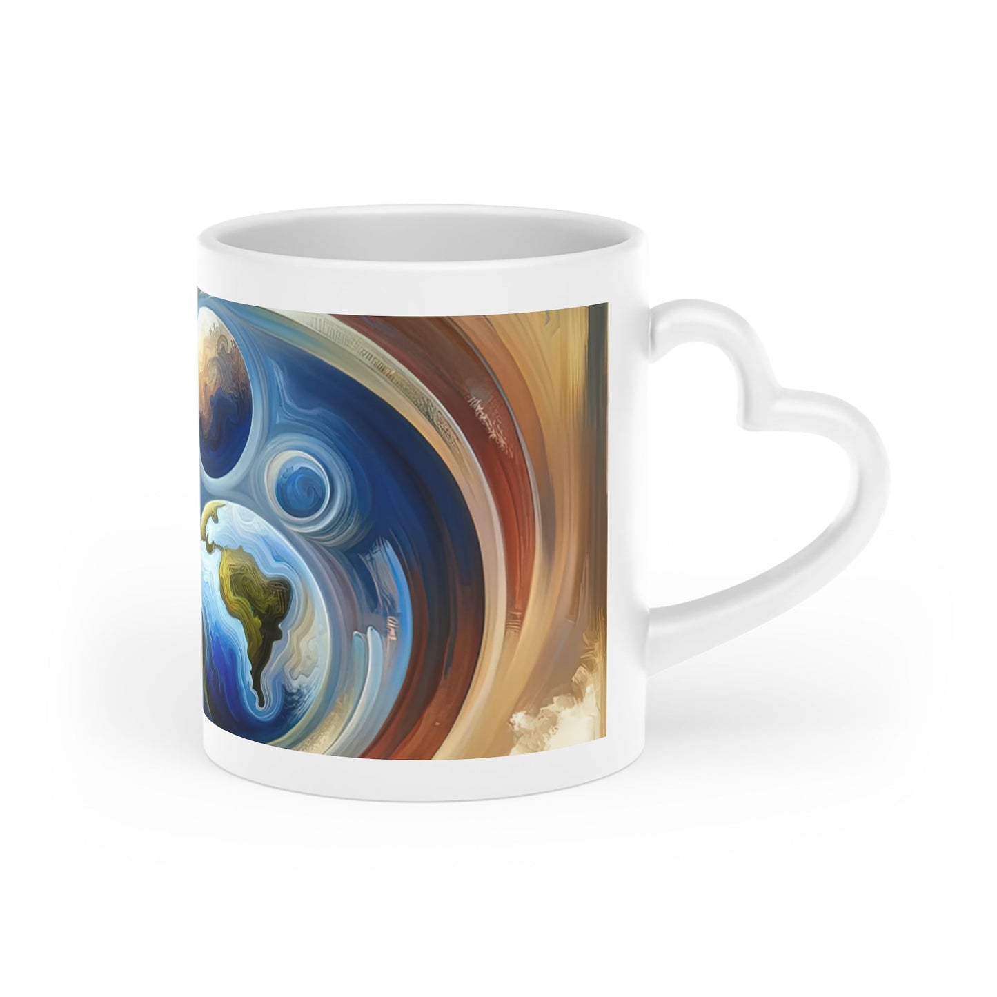Esoteric Nurturing Gaia Heart-Shaped Mug - ATUH.ART