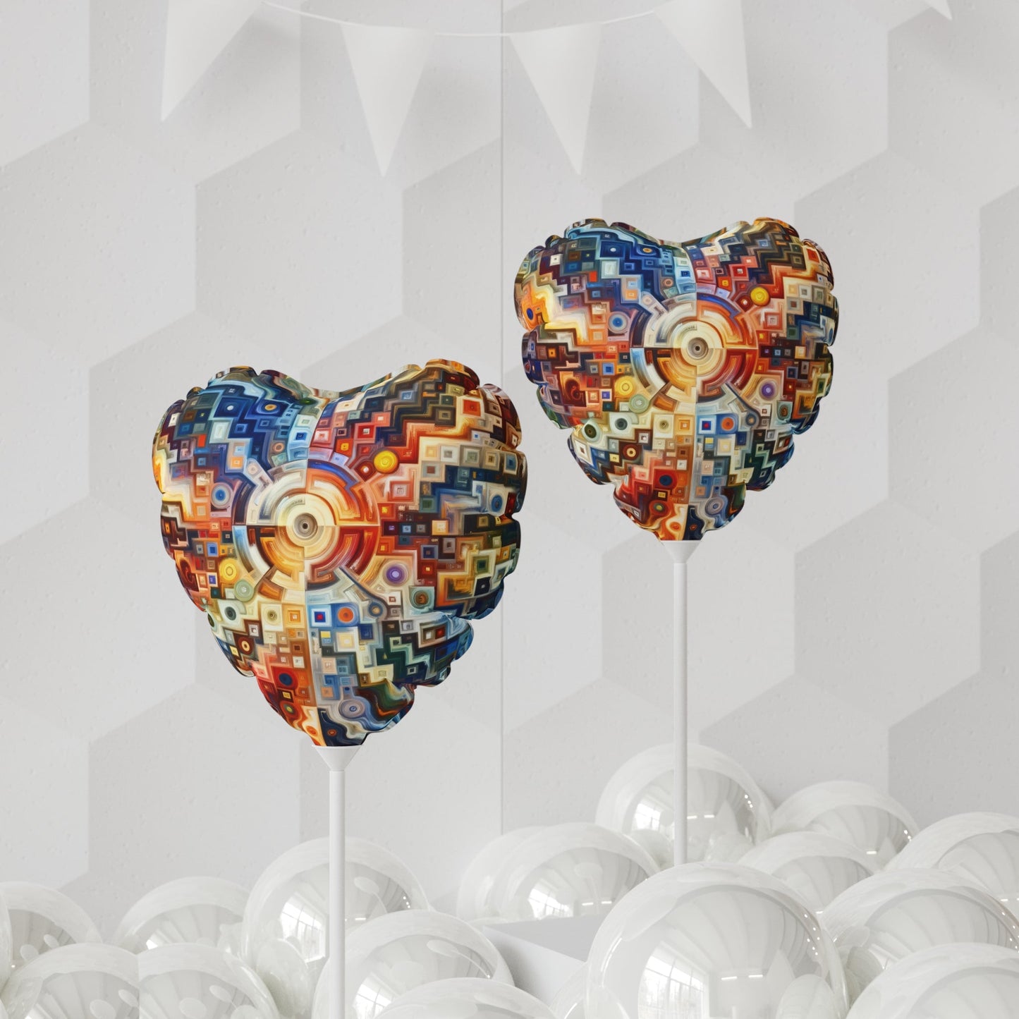 Essence Kaleidoscope Tapestry Balloon (Round and Heart-shaped), 11" - ATUH.ART