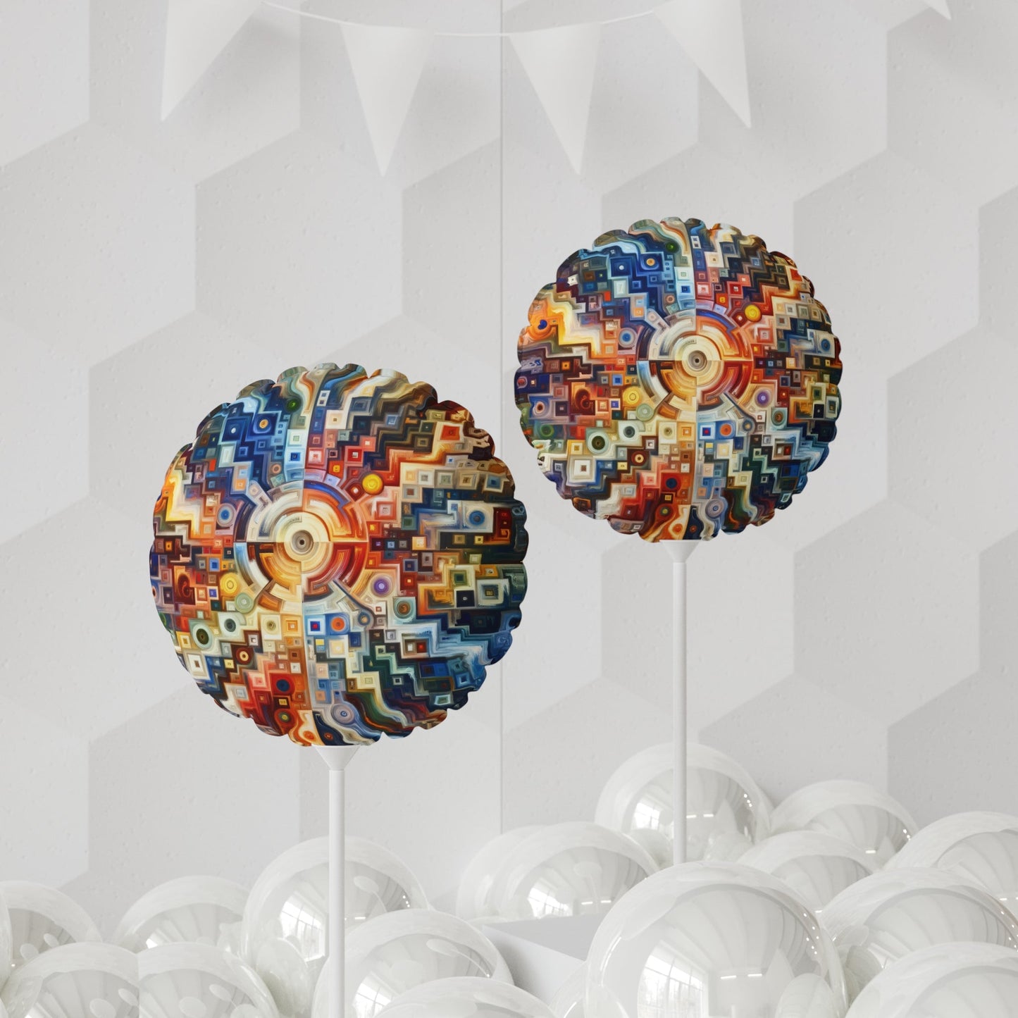 Essence Kaleidoscope Tapestry Balloon (Round and Heart-shaped), 11" - ATUH.ART
