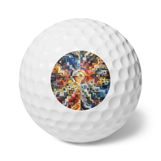Essence Kaleidoscope Tapestry Golf Balls, 6pcs - ATUH.ART