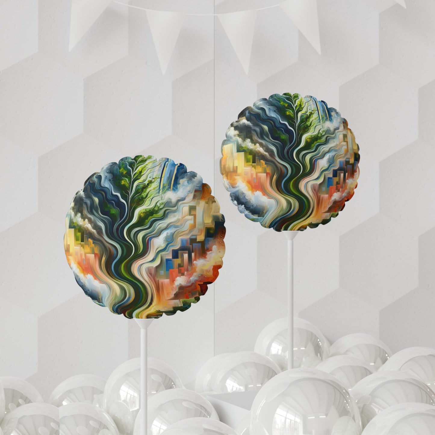Eternal Digital Contrast Balloon (Round and Heart-shaped), 11" - ATUH.ART