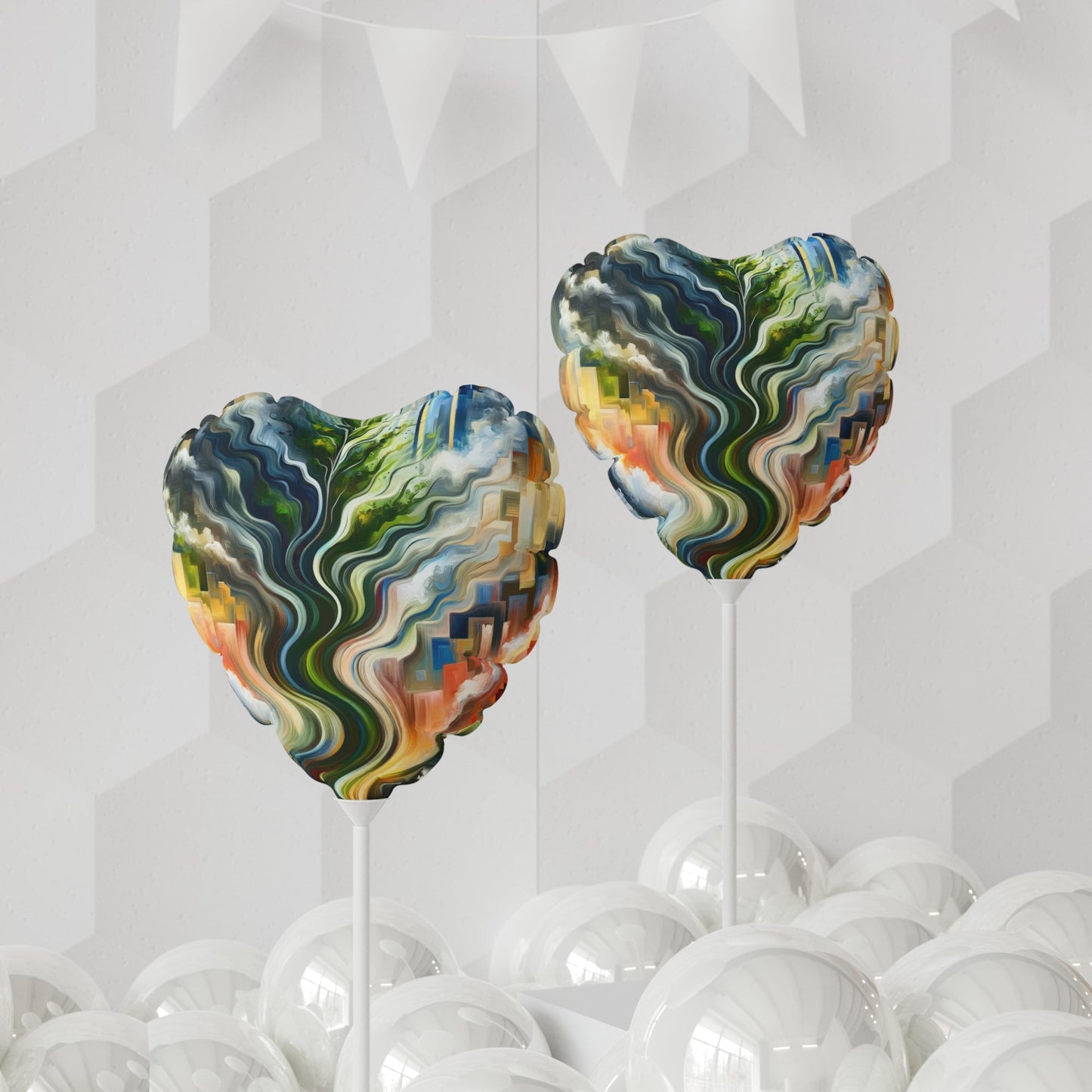 Eternal Digital Contrast Balloon (Round and Heart-shaped), 11" - ATUH.ART