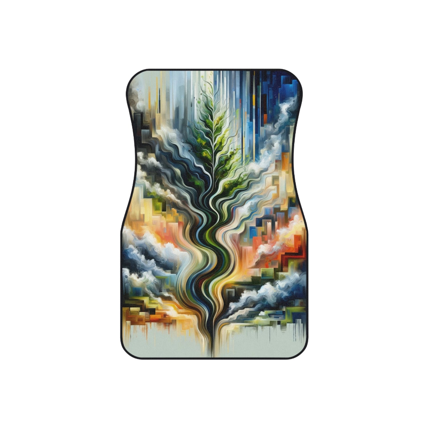 Eternal Digital Contrast Car Mats (2x Front) - ATUH.ART