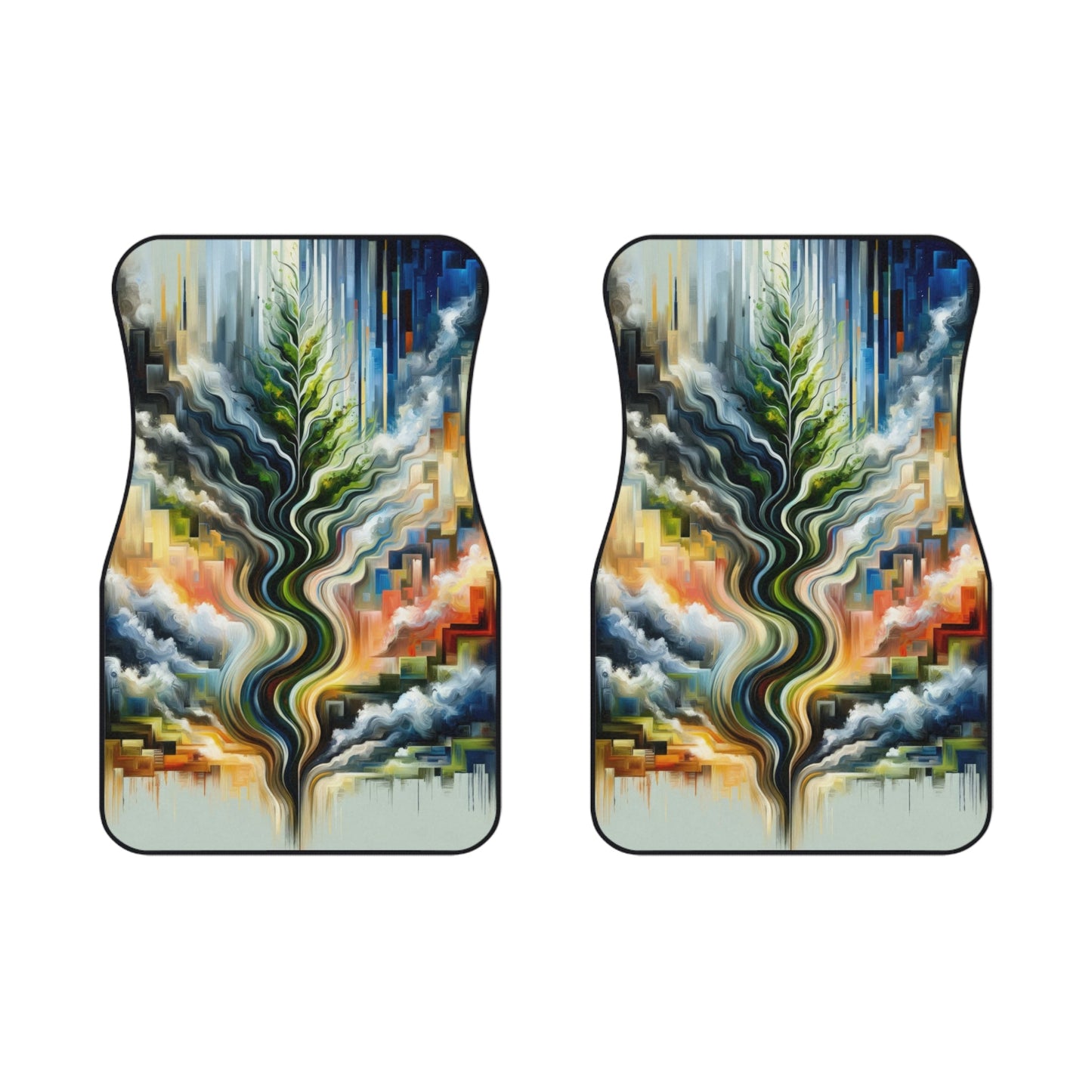 Eternal Digital Contrast Car Mats (2x Front) - ATUH.ART