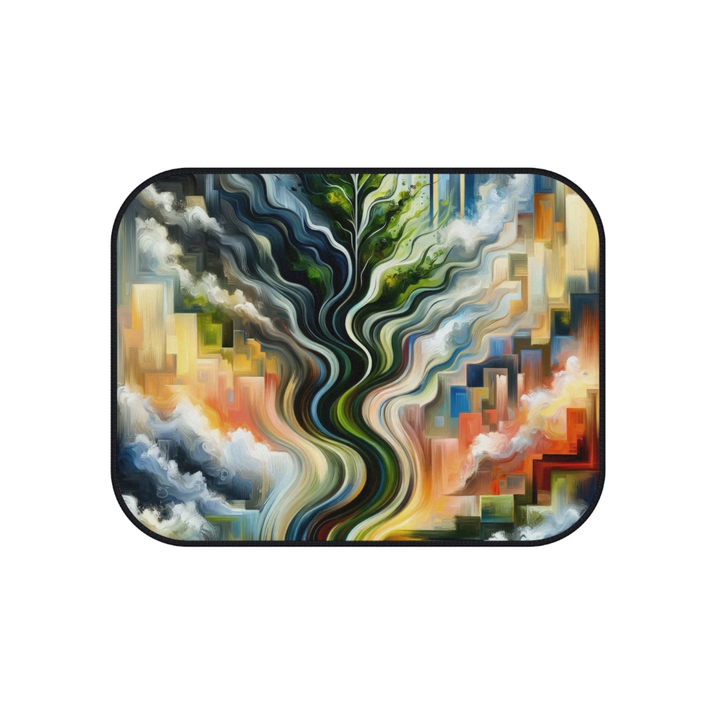 Eternal Digital Contrast Car Mats (Set of 4) - ATUH.ART