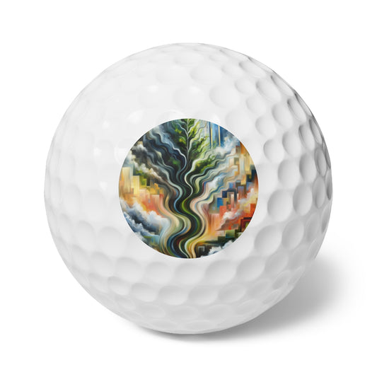 Eternal Digital Contrast Golf Balls, 6pcs - ATUH.ART