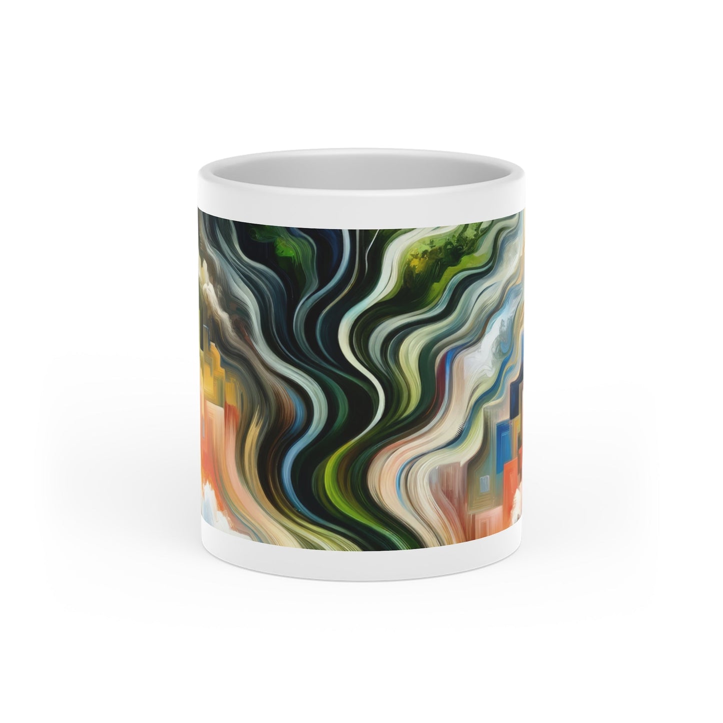 Eternal Digital Contrast Heart-Shaped Mug - ATUH.ART