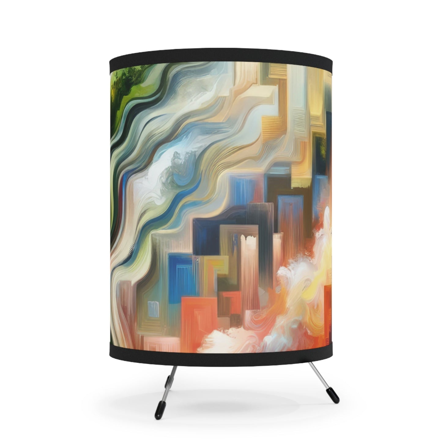 Eternal Digital Contrast Tripod Lamp with High-Res Printed Shade, US\CA plug - ATUH.ART