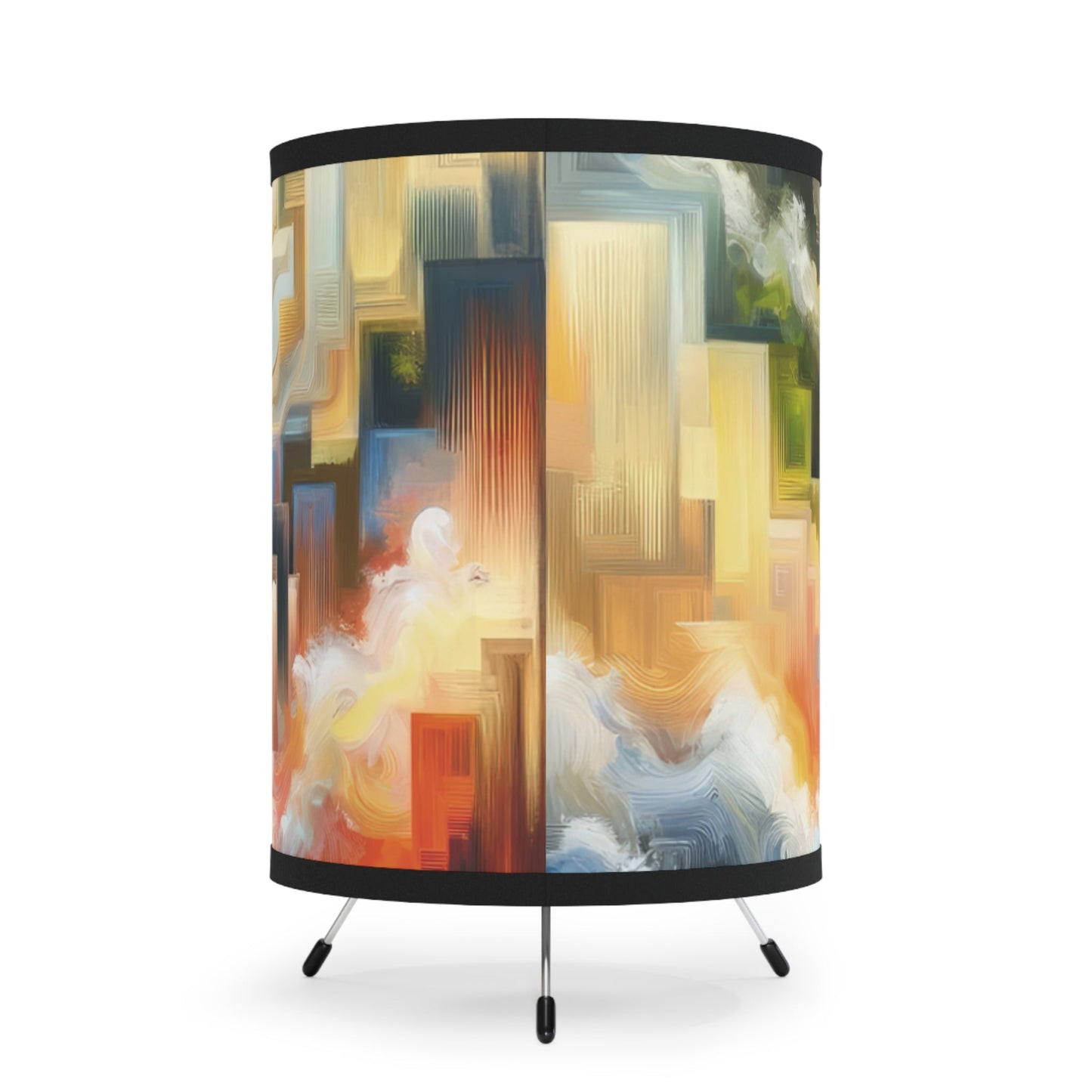Eternal Digital Contrast Tripod Lamp with High-Res Printed Shade, US\CA plug - ATUH.ART
