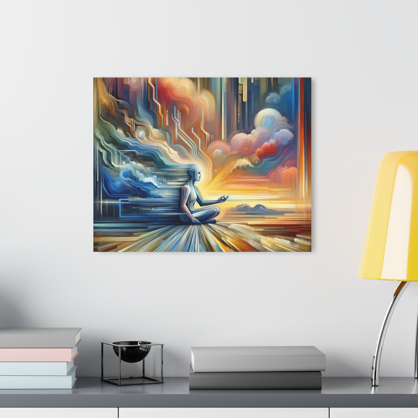 Eternal Digital Meditation Acrylic Prints (French Cleat Hanging) - ATUH.ART