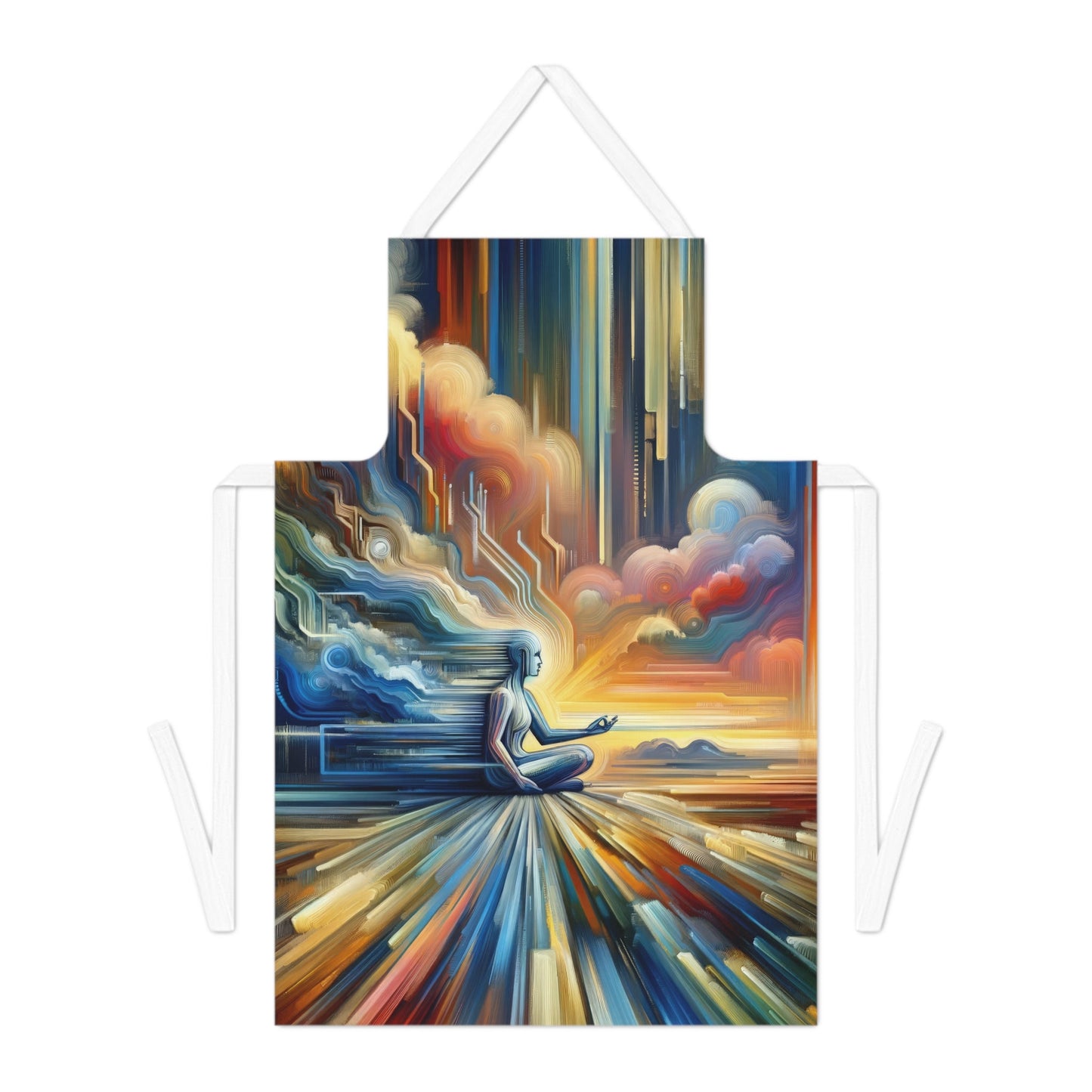 Eternal Digital Meditation Adult Apron (AOP) - ATUH.ART