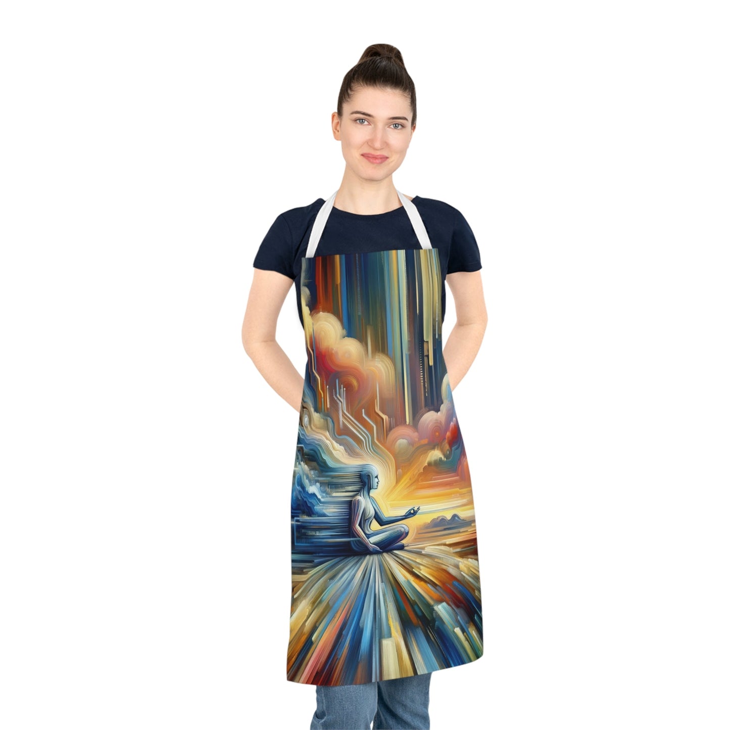 Eternal Digital Meditation Adult Apron (AOP) - ATUH.ART