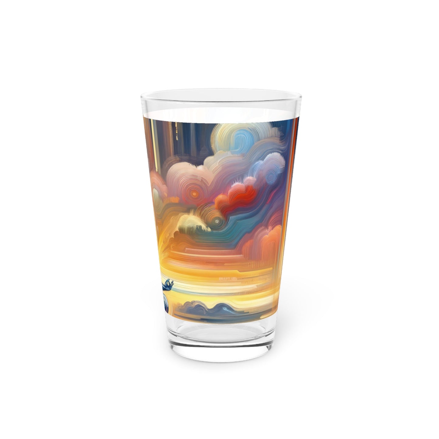 Eternal Digital Meditation Pint Glass, 16oz - ATUH.ART