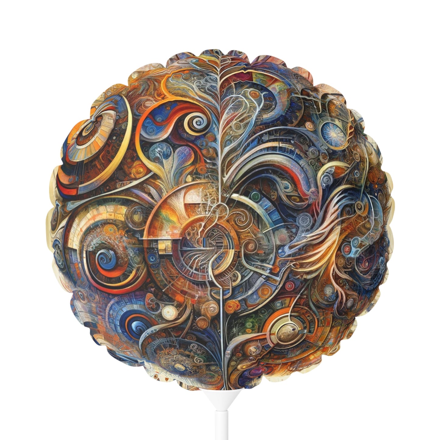 Ethos Web Abstract Balloon (Round and Heart-shaped), 11" - ATUH.ART