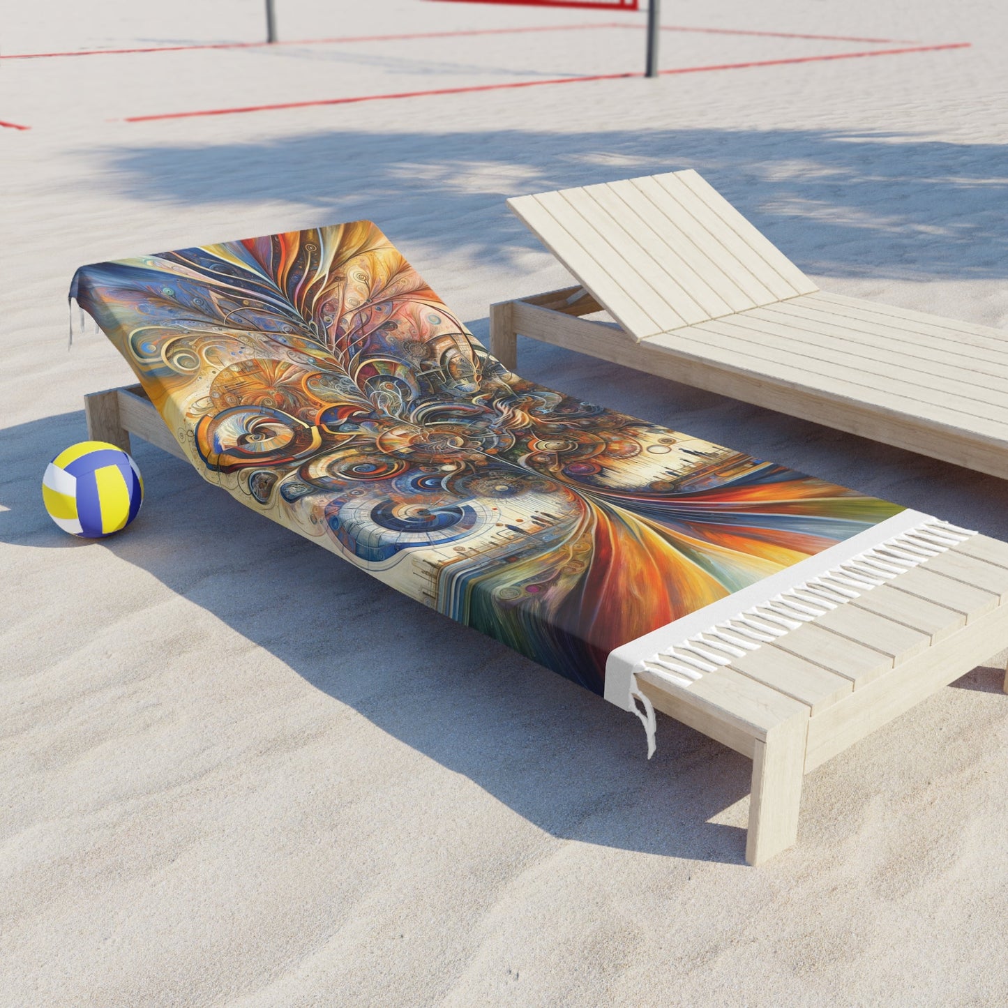 Ethos Web Abstract Boho Beach Cloth - ATUH.ART