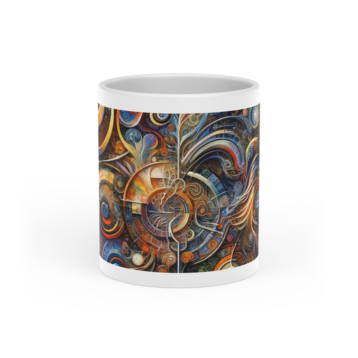 Ethos Web Abstract Heart-Shaped Mug - ATUH.ART