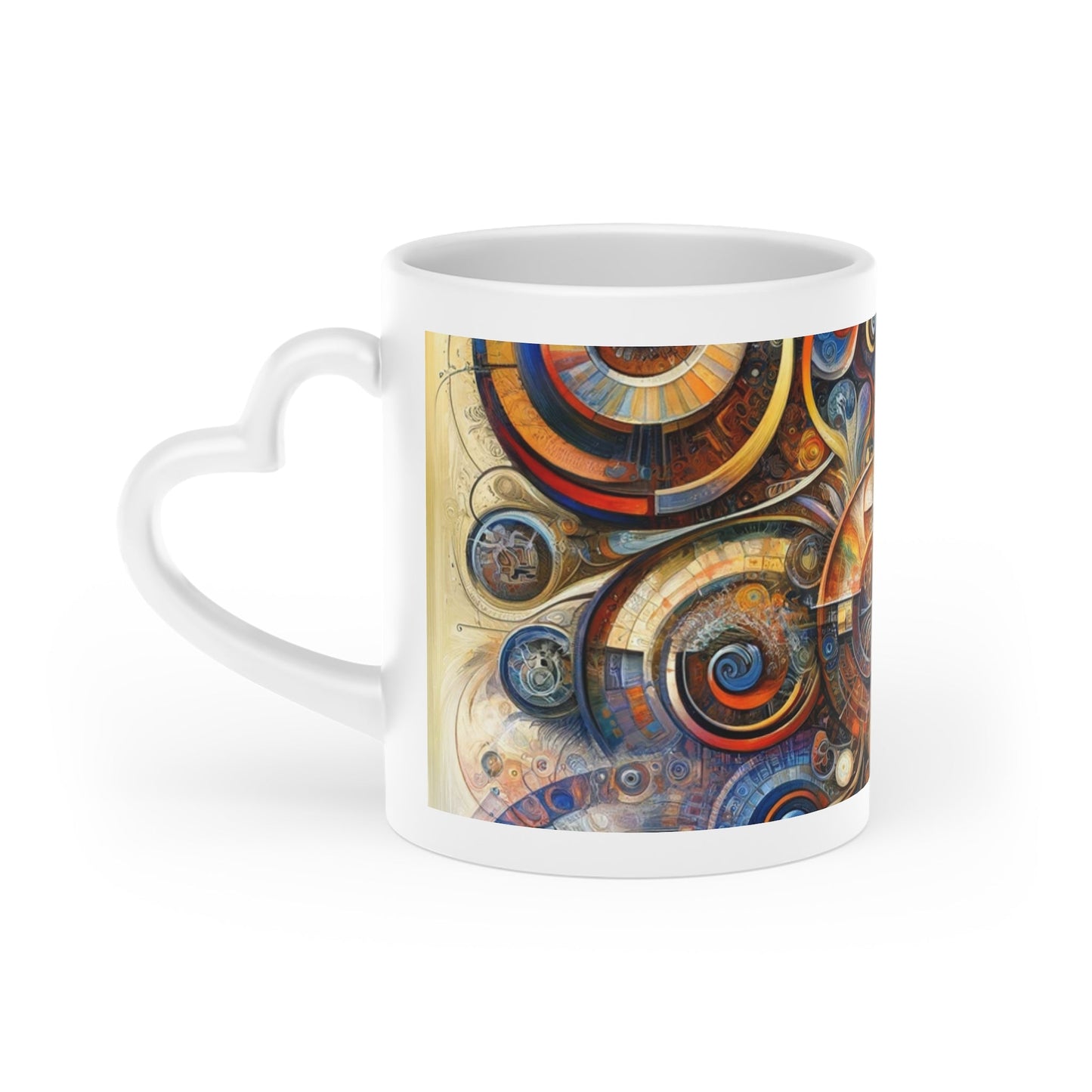 Ethos Web Abstract Heart-Shaped Mug - ATUH.ART