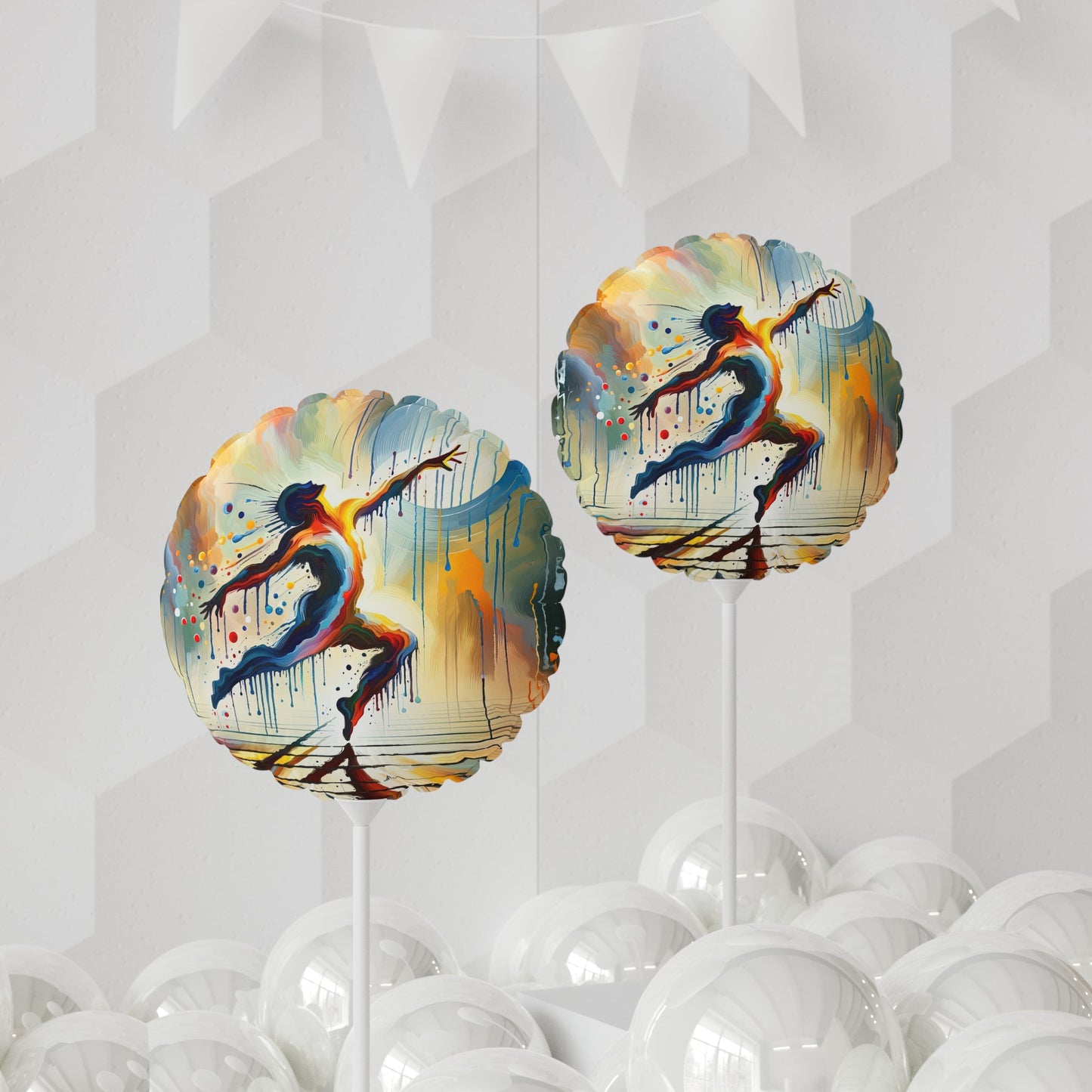 Expressive Dance Reflection Balloon (Round and Heart-shaped), 11" - ATUH.ART