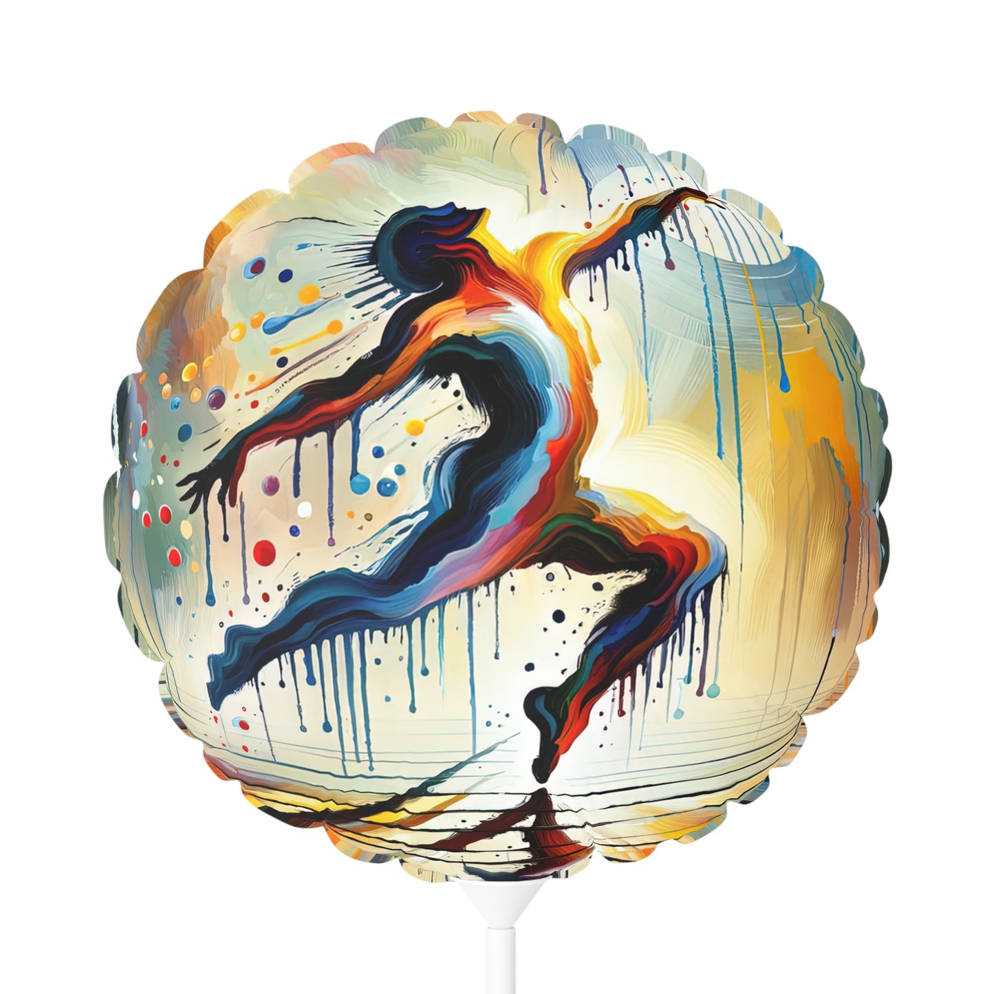 Expressive Dance Reflection Balloon (Round and Heart-shaped), 11" - ATUH.ART